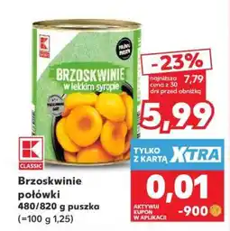 Kaufland Brzoskwinie połówki oferta