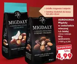 Kaufland AGROHANSA Migdały w czekoladzie mlecznej lub białej oferta