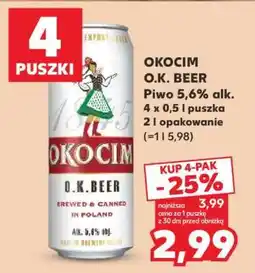 Kaufland OKOCIM O.K. BEER oferta