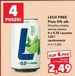 Kaufland LECH FREE Piwo 0% alk oferta