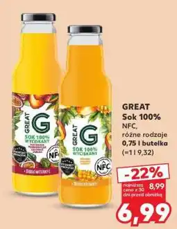 Kaufland GREAT Sok 100% oferta