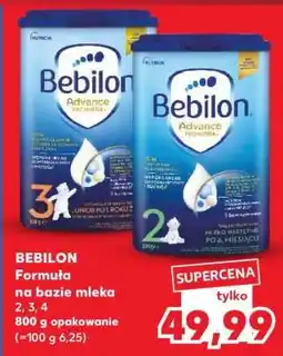 Kaufland BEBILON Formuła na bazie mleka 2, 3, 4 800 g opakowanie oferta