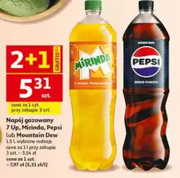 Auchan Napój gazowany 7 Up, Mirinda, Pepsi lub Mountain Dew oferta