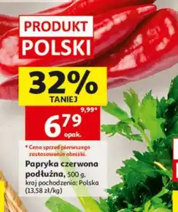 Auchan Papryka czerwona podłużna oferta
