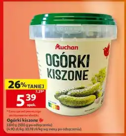 Auchan Ogórki kiszone oferta