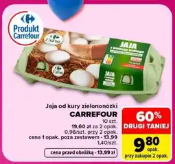 Carrefour Jaja od kury zielononóżki oferta
