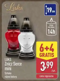 ALDI LUKS Znicz Serce mini oferta