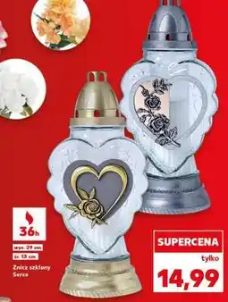 Kaufland Znicz szklany Serce oferta