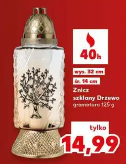 Kaufland Znicz szklany Drzewo oferta