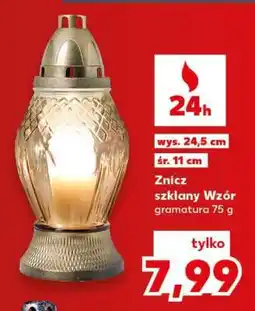 Kaufland Znicz szklany Wzór oferta