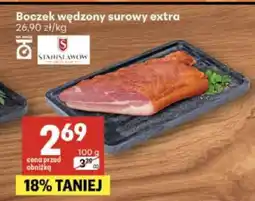 Delikatesy Centrum Boczek wędzony surowy extra oferta