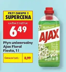 Biedronka Płyn uniwersalny Ajax Floral Fiesta, 1l oferta