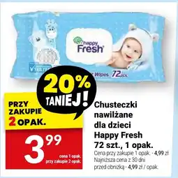 Twój Market Chusteczki nawilżane dla dzieci Happy Fresh oferta