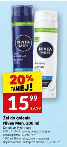Twój Market Żel do golenia Nivea Men oferta