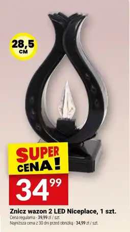 Twój Market Znicz wazon 2 LED Niceplace oferta