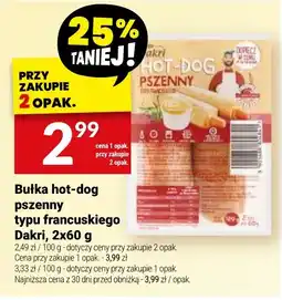 Twój Market Bułka hot-dog pszenny typu francuskiego Dakri oferta