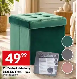 Twój Market Puf Velvet składany oferta