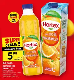 Twój Market Sok 100% pomarańcza Hortex oferta