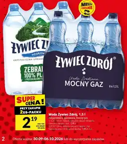 Twój Market Woda Żywic Zdrój Mocny Gaz oferta