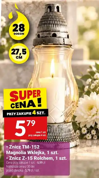 Twój Market Znicz TM-152 Magnolia Wklejka oferta