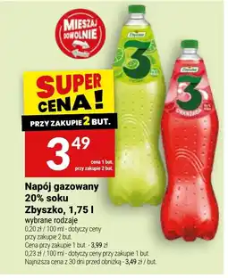Twój Market Napój gazowany 20% soku Zbysko oferta