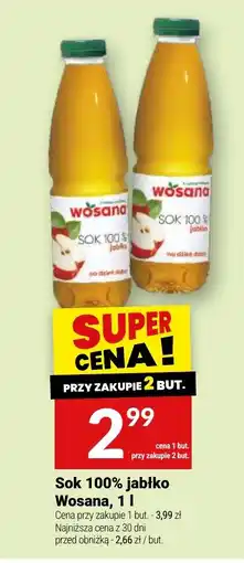 Twój Market Sok 100% jabłko Wosana oferta