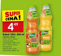 Twój Market Kubuś 100% brzoskwinia oferta