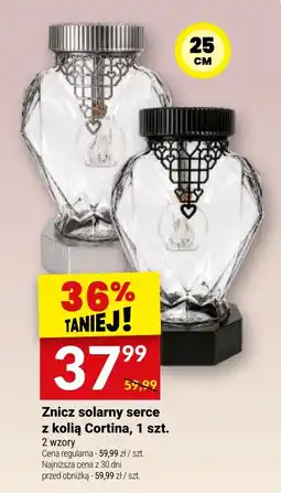 Twój Market Znicz solarny serce z kolią Cortina oferta