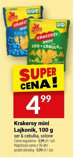 Twój Market Krakersy mini Lajkonik oferta