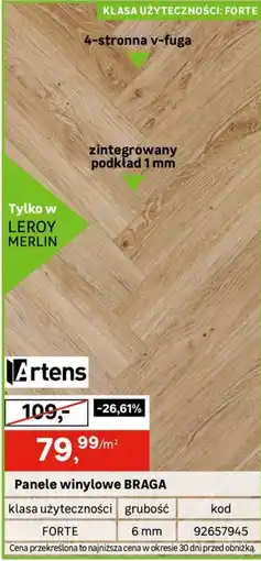 Leroy Merlin Panele winylowe BRAGA oferta