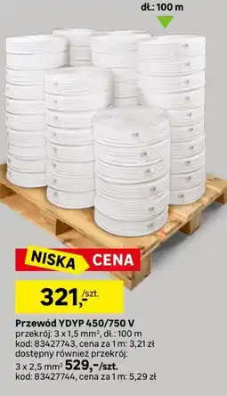 Leroy Merlin Przewód YDYP 450/750 V oferta