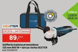 Leroy Merlin Szlifierka kątowa przewodowa DEXTER oferta