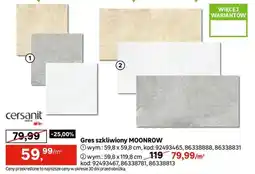 Leroy Merlin Gres szkliwiony MOONROW oferta