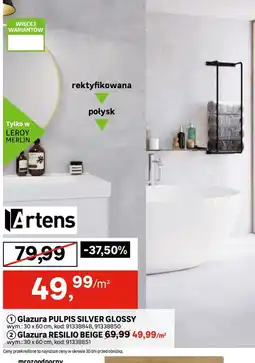 Leroy Merlin Artens Glazura PULPIS SILVER GLOSSY oferta