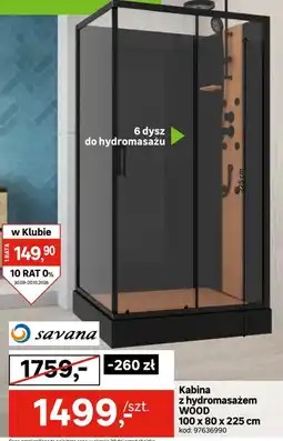 Leroy Merlin Kabina z hydromasażem WOOD oferta