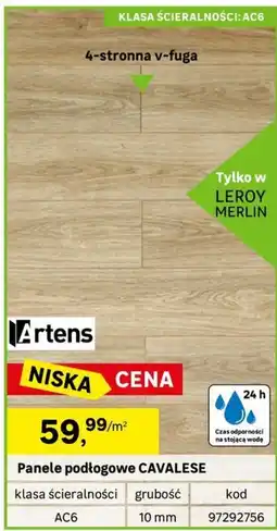 Leroy Merlin Panele podłogowe Cavalesse Artens oferta