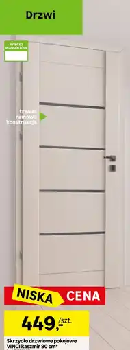 Leroy Merlin Skrzydło drzwiowe pokojowe VINCI kaszmir 80 cm* oferta