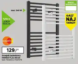 Leroy Merlin Grzejnik łazienkowy HOMEO oferta