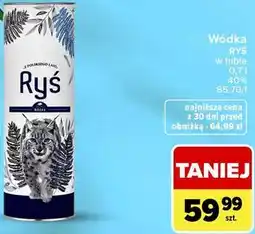 Carrefour Wódka RYŚ w tubie oferta