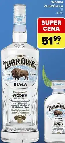 Carrefour Wódka ŻUBRÓWKA Biała oferta