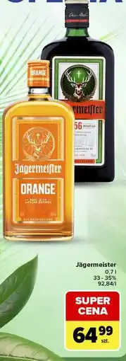 Carrefour Likier Jägermeister / Jägermeister Orange oferta