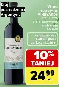 Carrefour Market Wino Trapiche Vineyards oferta