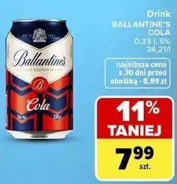 Carrefour Market Drink BALLANTINE'S COLA oferta