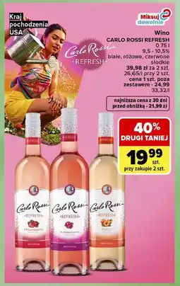Carrefour Wino Carlo Rossi Refresh oferta