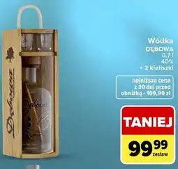 Carrefour Market Wódka Dębowa + 2 kieliszki oferta