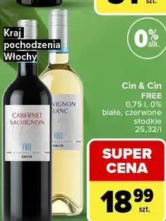 Carrefour Market Wino Cin & Cin Free oferta