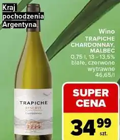 Carrefour Wino TRAPICHE CHARDONNAY, MALBEC oferta