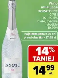 Carrefour Market Wino musujące Dorato Ice oferta