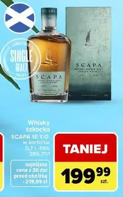 Carrefour Market Whisky szkocka SCAPA 10 Y.O oferta