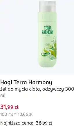 Rossmann Hagi Terra Harmony żel do mycia ciała, odżywczy oferta